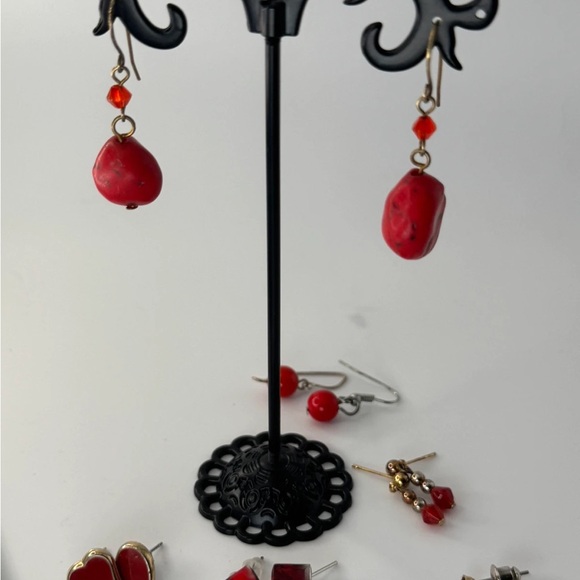 Jewelry - Red Earrings lot